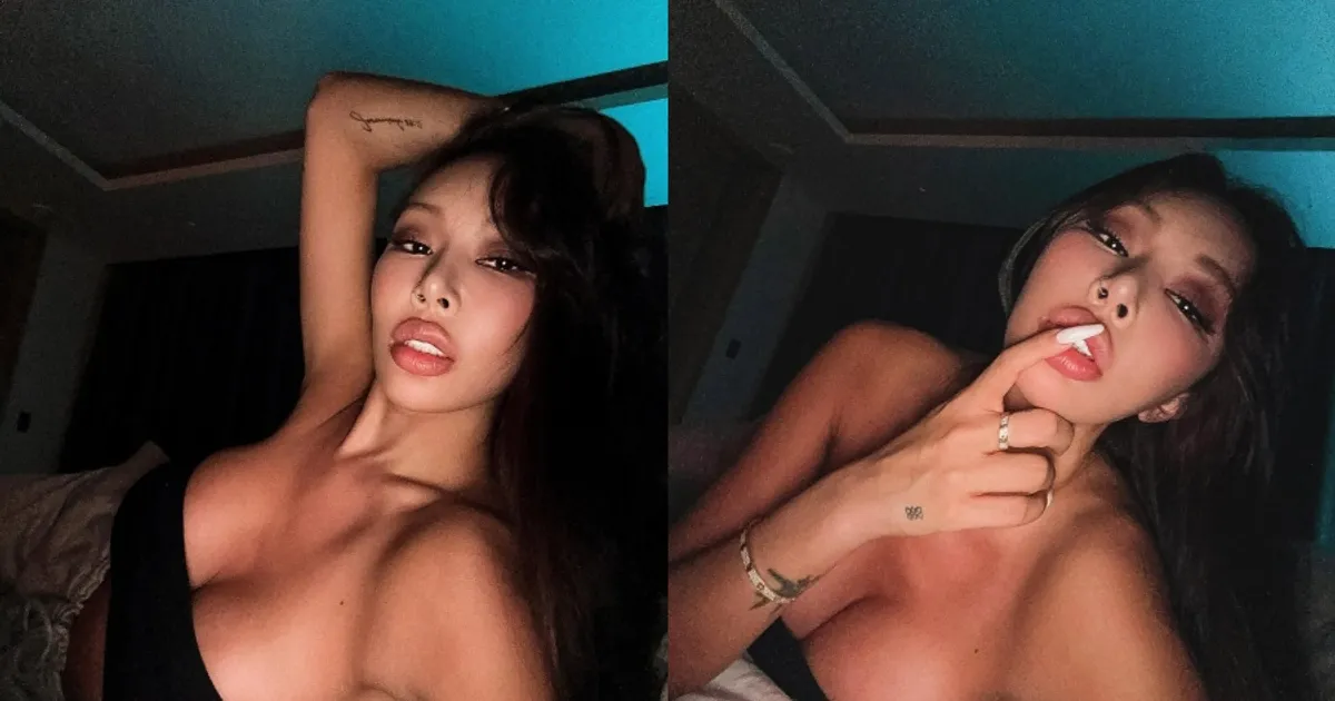 제시, 초육감적 볼륨감에 눈 둘 곳 없네…침대에 누워 유혹하는 핫걸