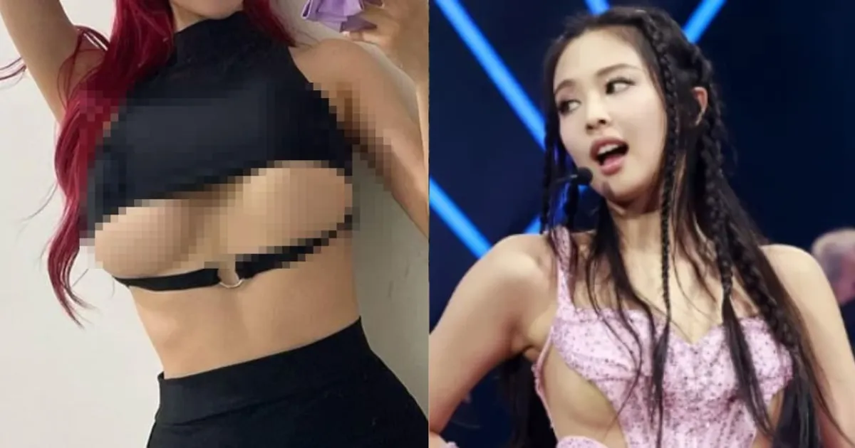 제니, 미국에서 ‘가슴·팬티’ 다 내놓고...“꼰대신가봐요?” 파격 노출 패션에 모두 경악