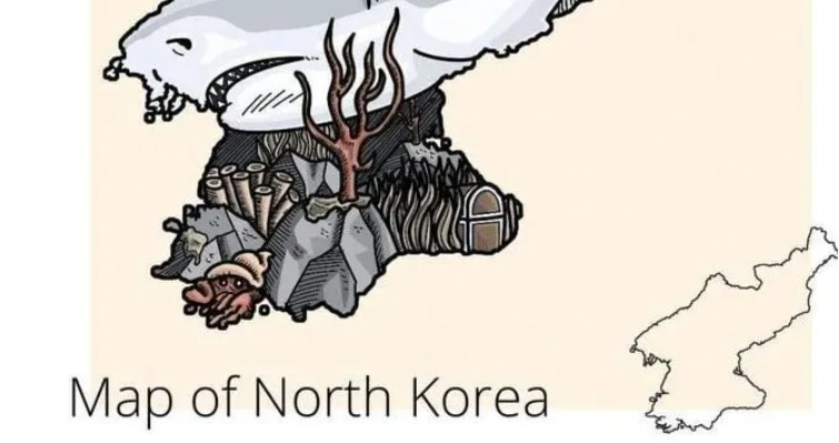 외국에서 보는 한국의 국토 모양