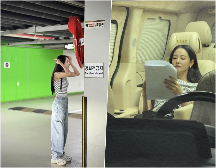 애프터스쿨 출신 이주연, 짧은 바지 입고 과감한 포즈…엉덩이 보일까 아찔