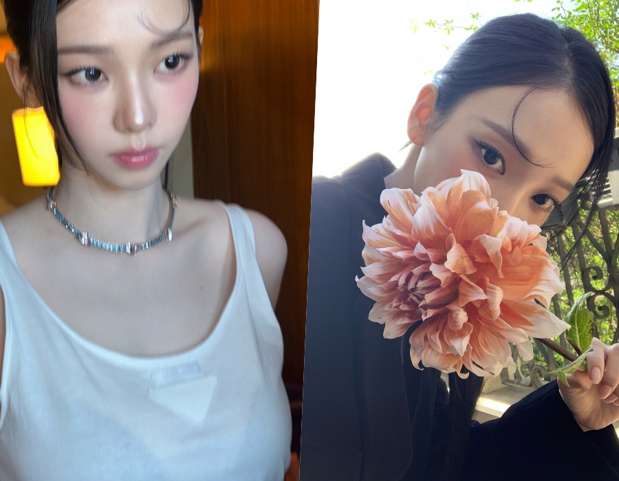 에스파 카리나, 언더웨어 다 비치는 민소매 톱에 감출 수 없는 볼륨감