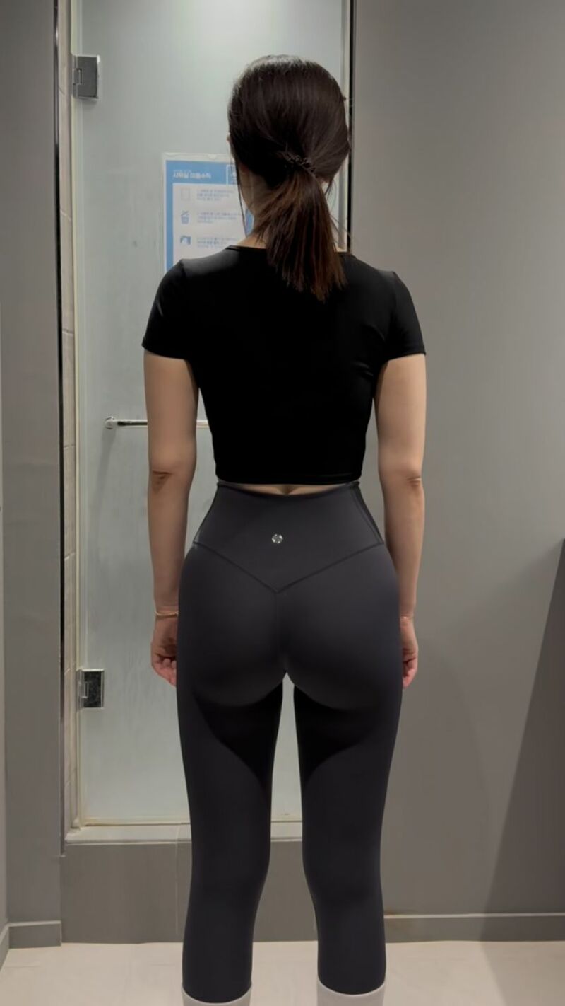 운동한 30대 여자의 뒷태 변화 2