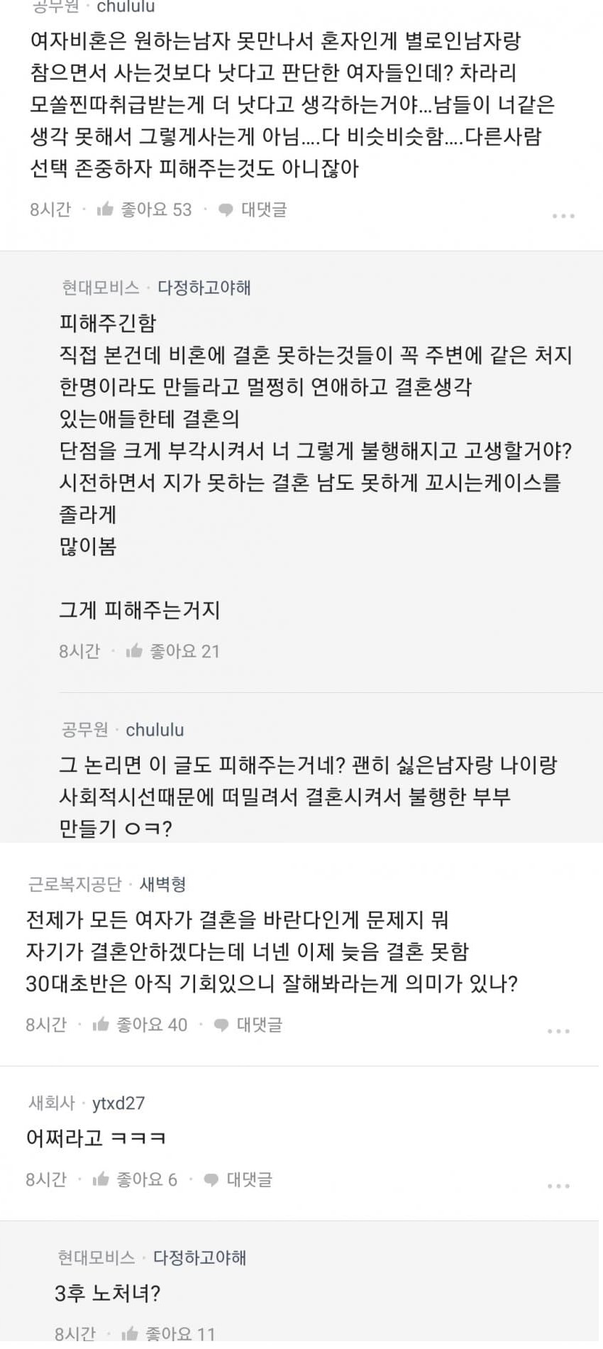 여자 비혼의 미래는 뻔함 5