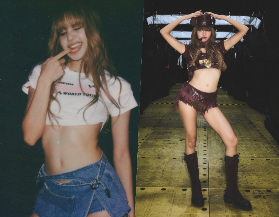 블랙핑크 리사, 너무 짧은 브라톱에 아슬아슬 노출…초 슬렌더만 소화 가능한 착장