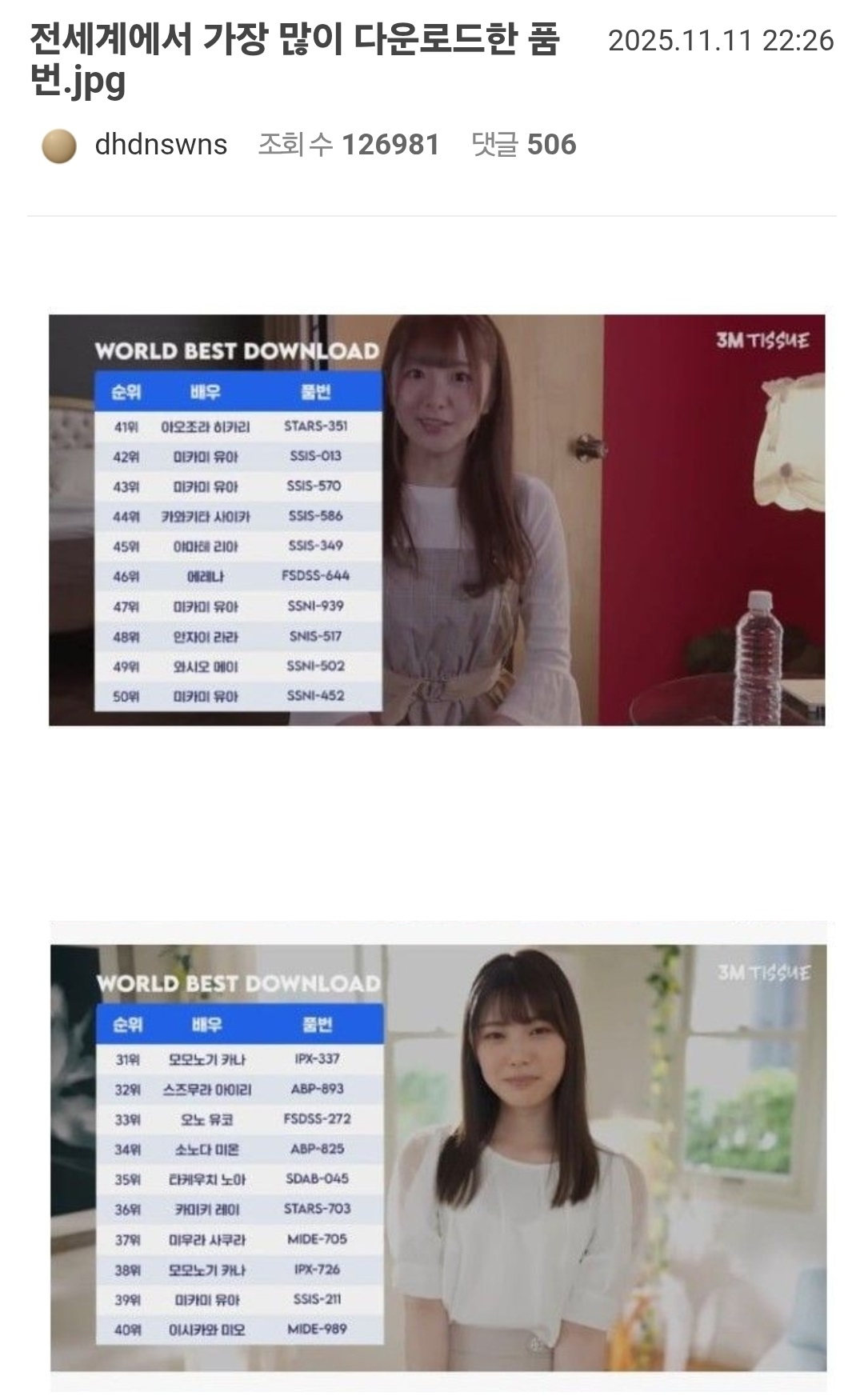 인기 AV여배우와 1:1 촬영하는데 걸리는 시간 ㄷㄷㄷ 3