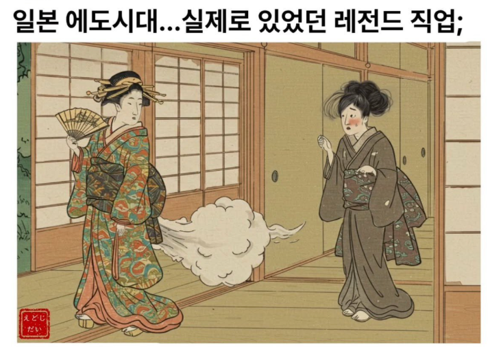 실제로 에도시대 때 있었던 레전드 직업 ㄷㄷㄷㄷ