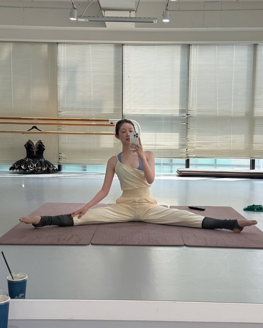 하정우 반할 만…'열애 중' 차정원, 발레룩에 고스란히 드러난 늘씬 자태