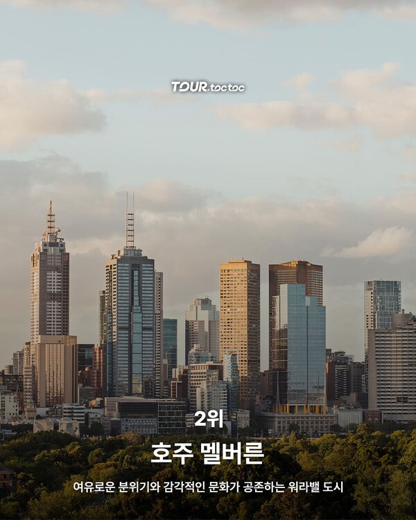 전세계 Z세대가 꼽은 살기 좋은 도시 TOP10 / ⓒ여행톡톡