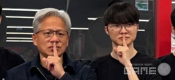 황제 페이커와 AI 시대의 CEO 젠슨 황이 만났다. /엔비디아
