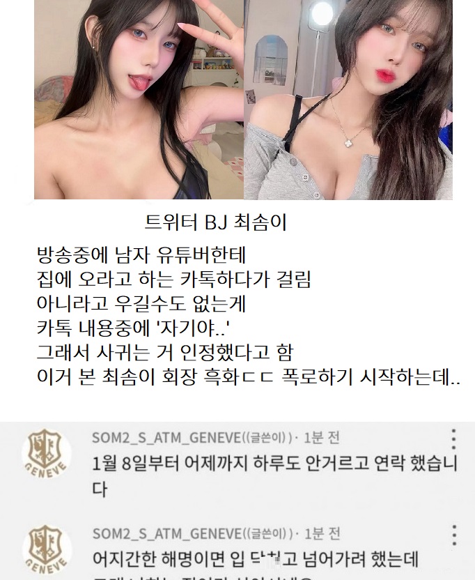 남친 걸린 여캠 ㄷㄷ + 흑화한 회장 폭로