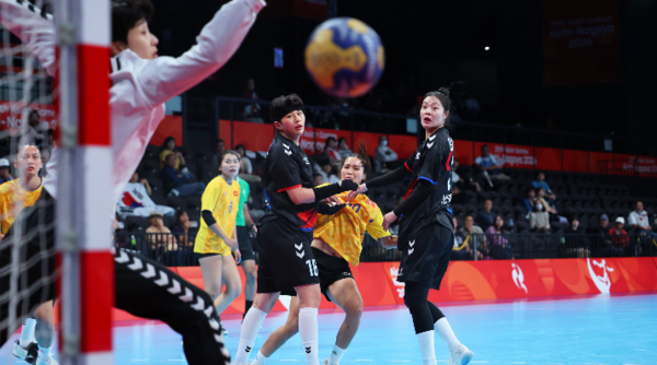 2026 아이치·나고야 아시안게임 여자 핸드볼 한국-베트남 경기 장면. 사진=Aichi-Nagoya 2026/©AINAGOC