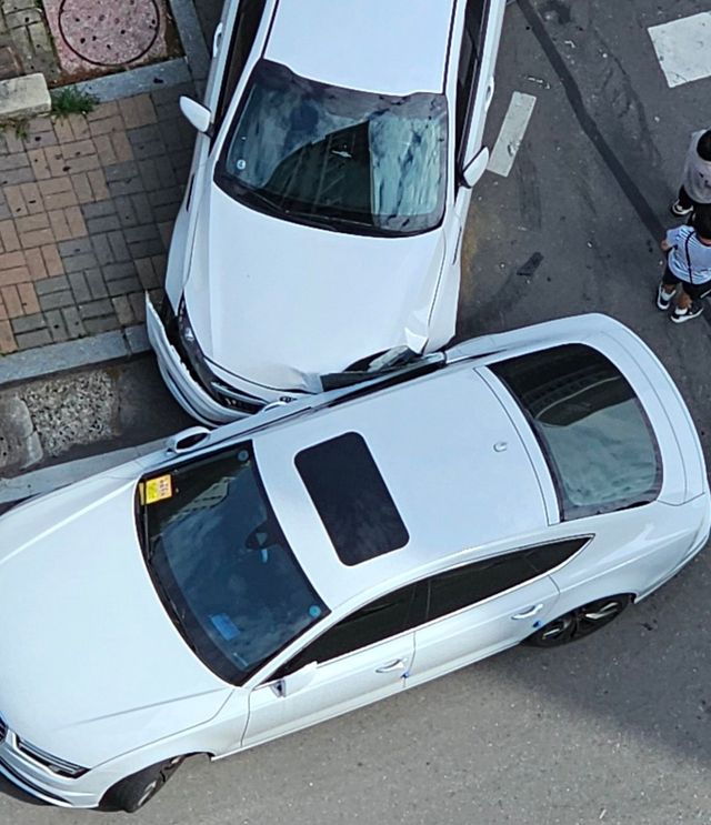 담당일진이 등장한 불법주차 아우디 사건