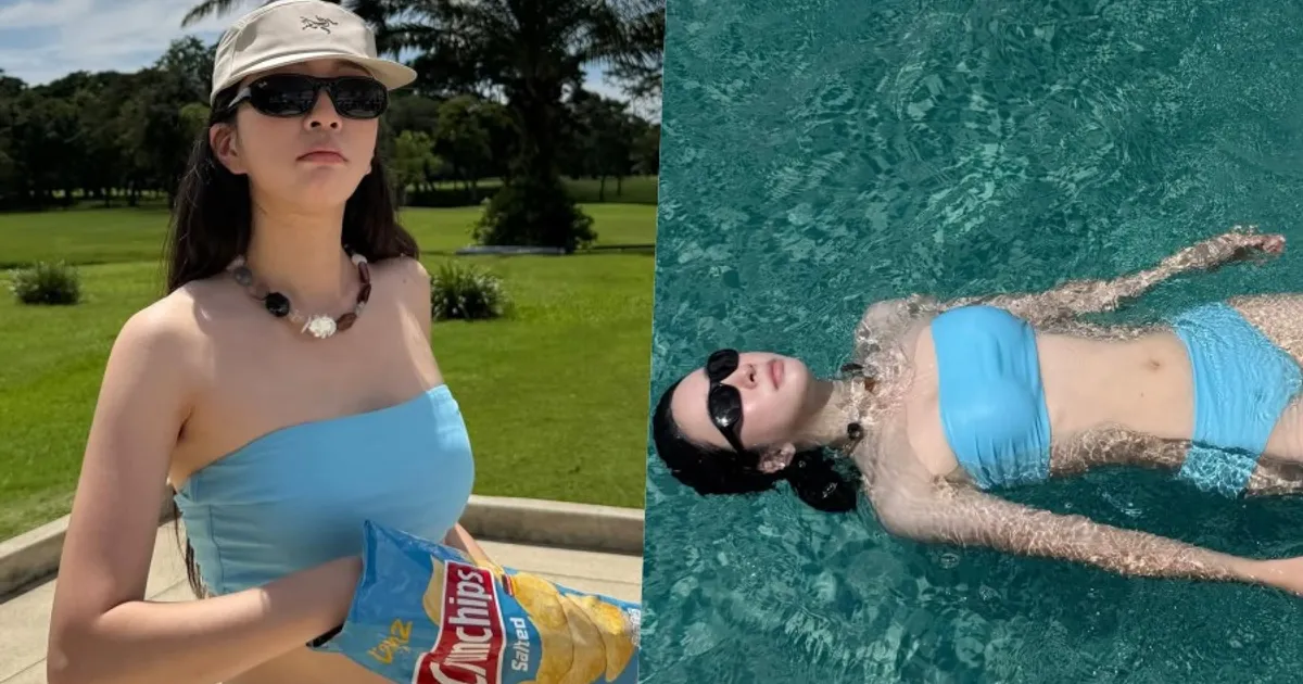 '걸그룹 출신' 조아영, 비키니 수영복 입고 감자칩 못참지…방콕 포착