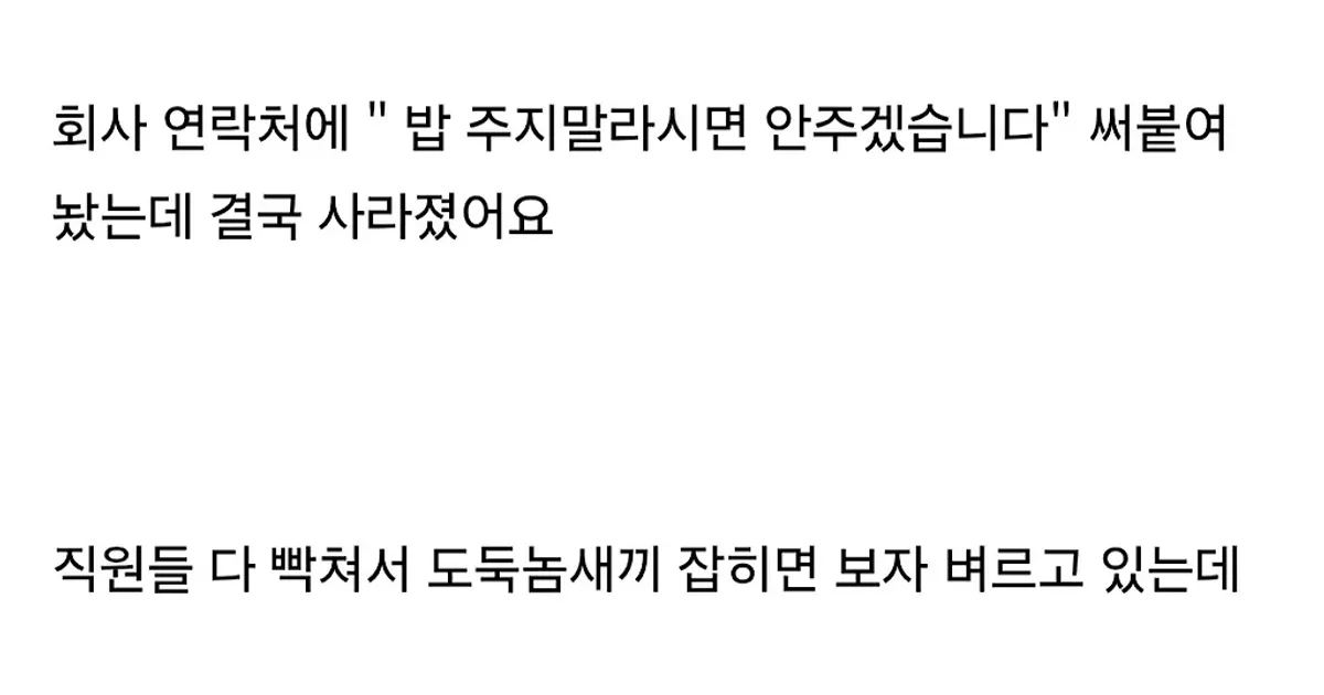 와이프 회사에서 길냥이 밥 주는데 자꾸 밥그릇이 사라짐