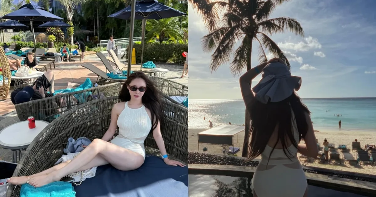 브브걸 민영, 감탄 나오는 봉긋 애플힙 뒤태…괌의 여신