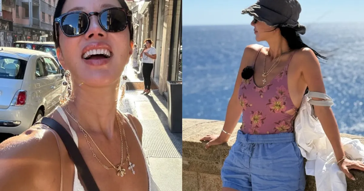 엄정화, 수영복에 빛난 '섹시퀸' 매력…이탈리아 바리 포착