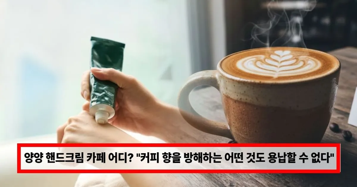 양양 핸드크림 카페 어디? "커피 향을 방해하는 어떤 것도 용납할 수 없다" (+노 퍼퓸 존)