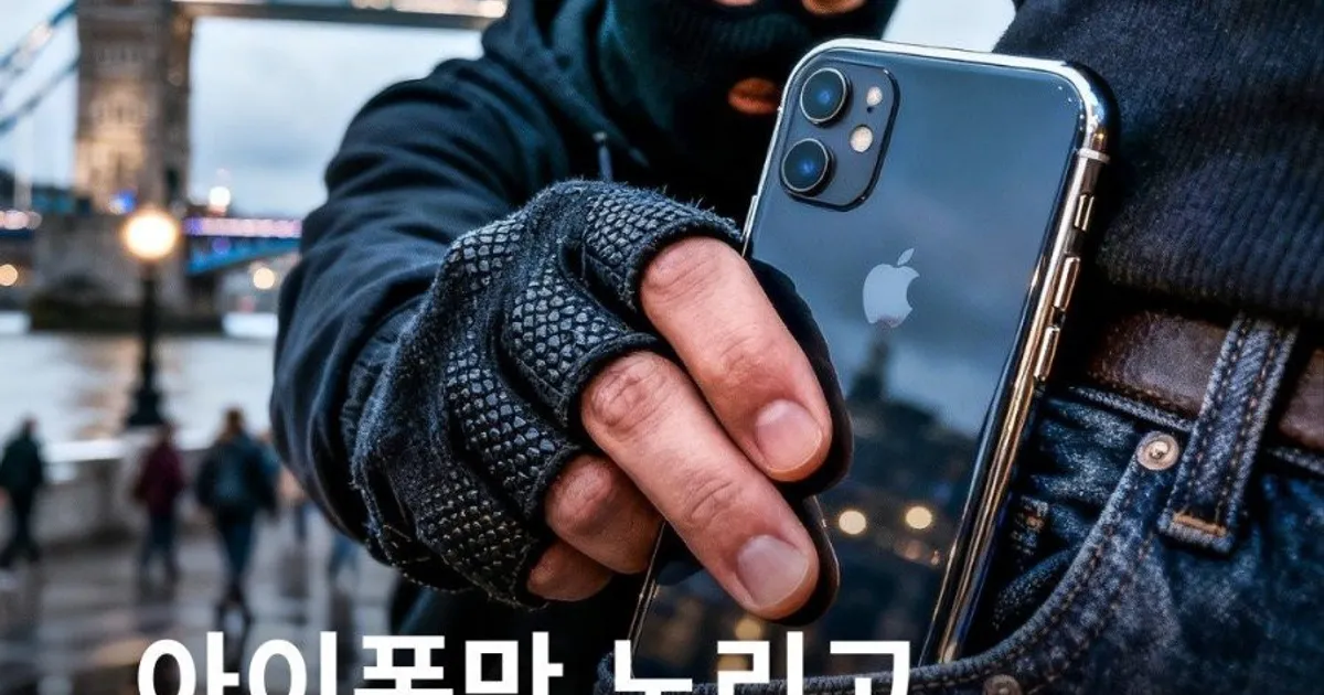 아이폰만 챙기는 런던 도둑들