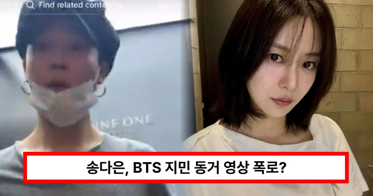 송다은, BTS 지민 동거 영상 폭로?...4년 열애설 증거 총정리 (+틱톡, 집)