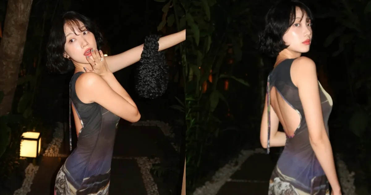 '걸그룹 출신' 김민경, 개미허리 옆태에 아찔 백리스까지…한밤중 슬렌더 섹시