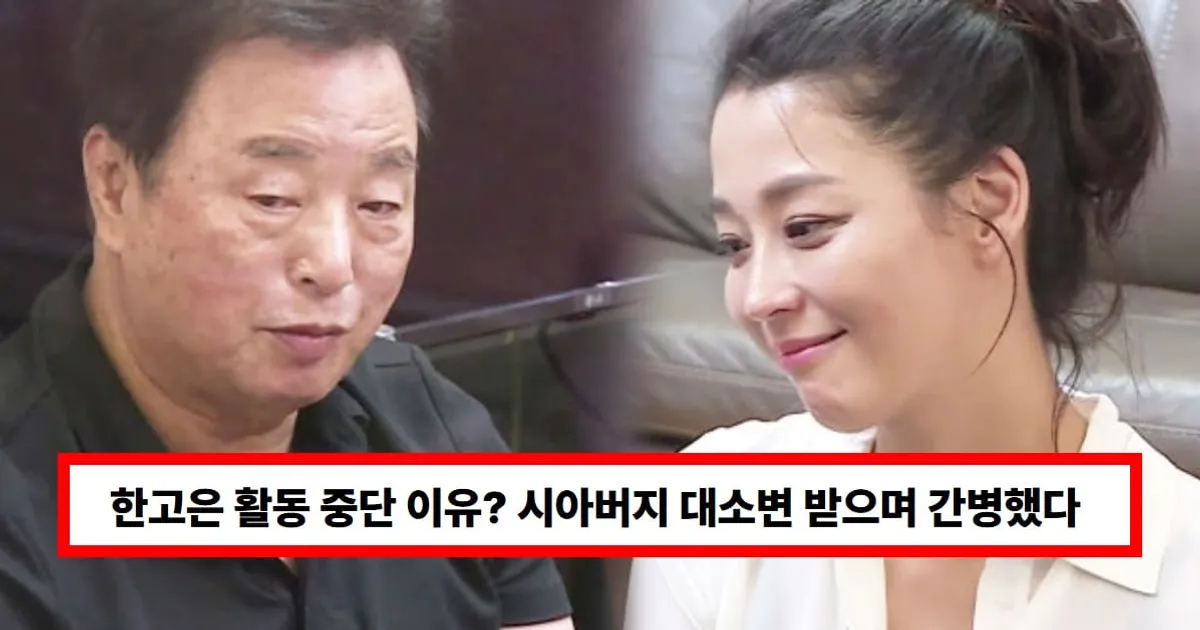 한고은 활동 중단 이유? 시아버지 대소변 받으며 간병했다 (+결혼, 남편, 근황, 신영수)