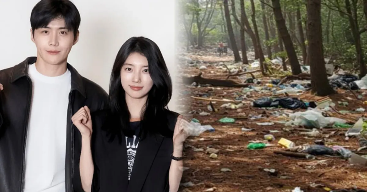 수지 때문에 기대했는데...디즈니+ 드라마 '현혹', 팬들 정성을 쓰레기로 만들어 숲에 '버림'(+디즈니 드라마, 촬영장 민폐, 쓰레기 투기,부탄가스)