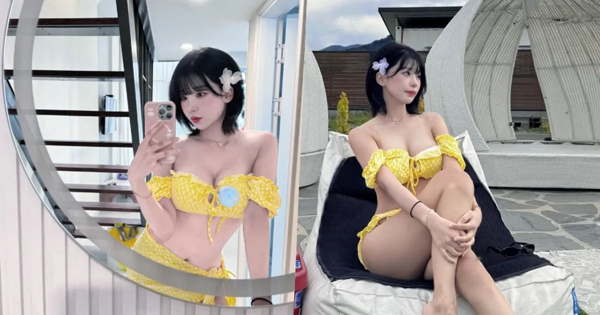 천소윤 치어리더, 천사 같은 얼굴에 반전 글래머…비키니에 드러난 탄탄 S라인