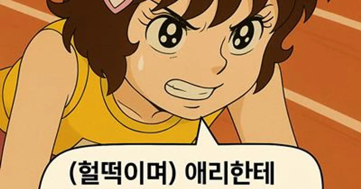 챗피티 PC빔 맞은 달려라 하니 4컷 만화