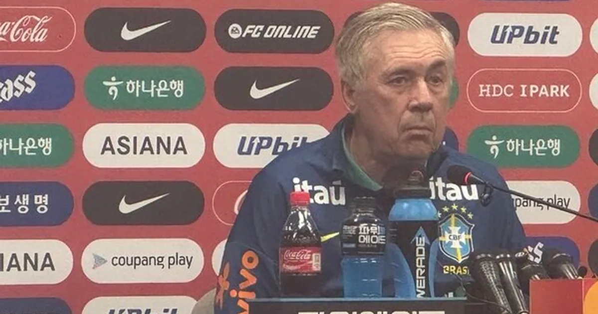 안첼로티 브라질 감독 "한국, 수비·압박 강도 높고 역습 잘해…손흥민 위협적"