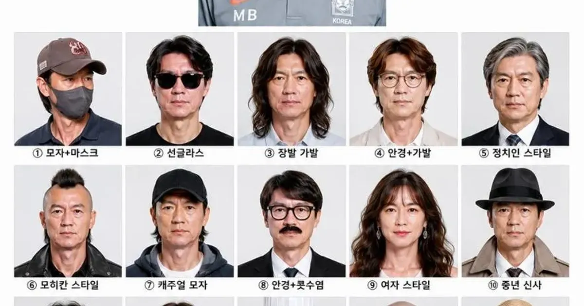 홍명보 변장 시 예상 모습