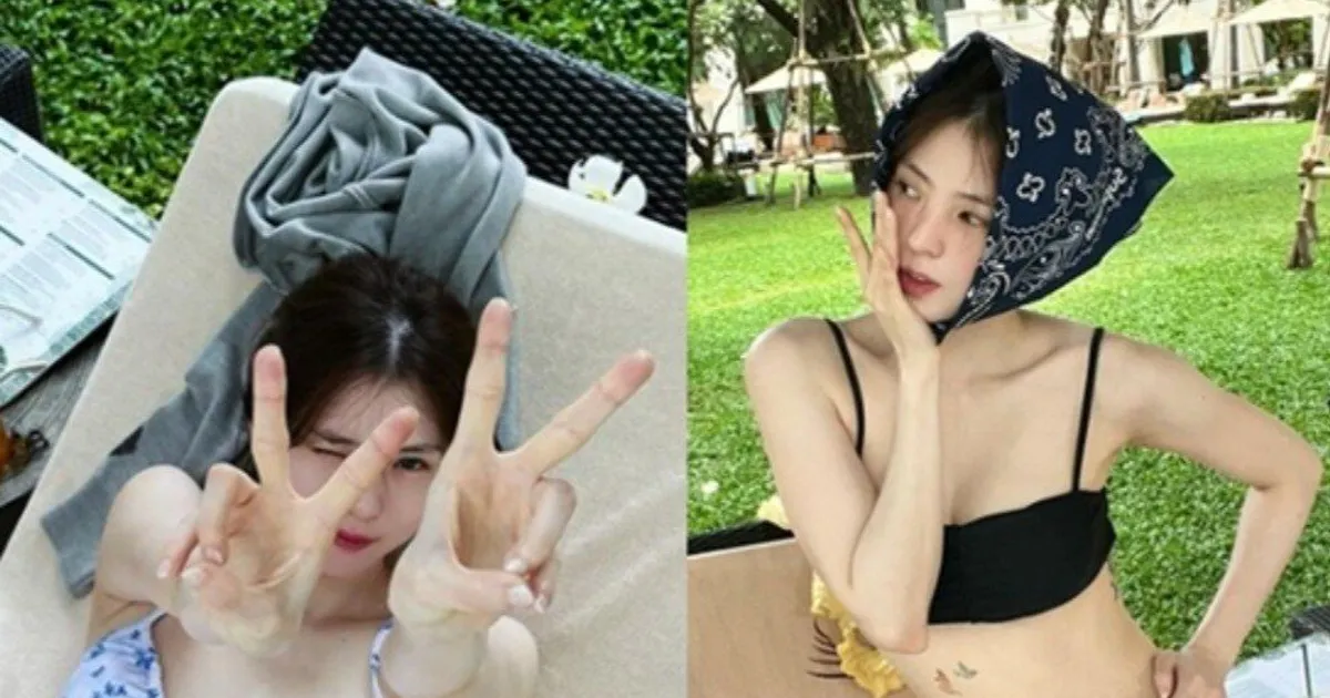 여름 휴가 즐기는 한소희 꿀잼 비키니		,,