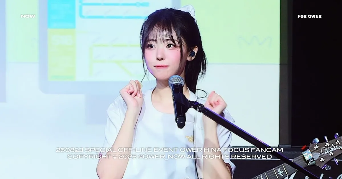 QWER 방학식 히나 직캠(디데이,청춘서약)