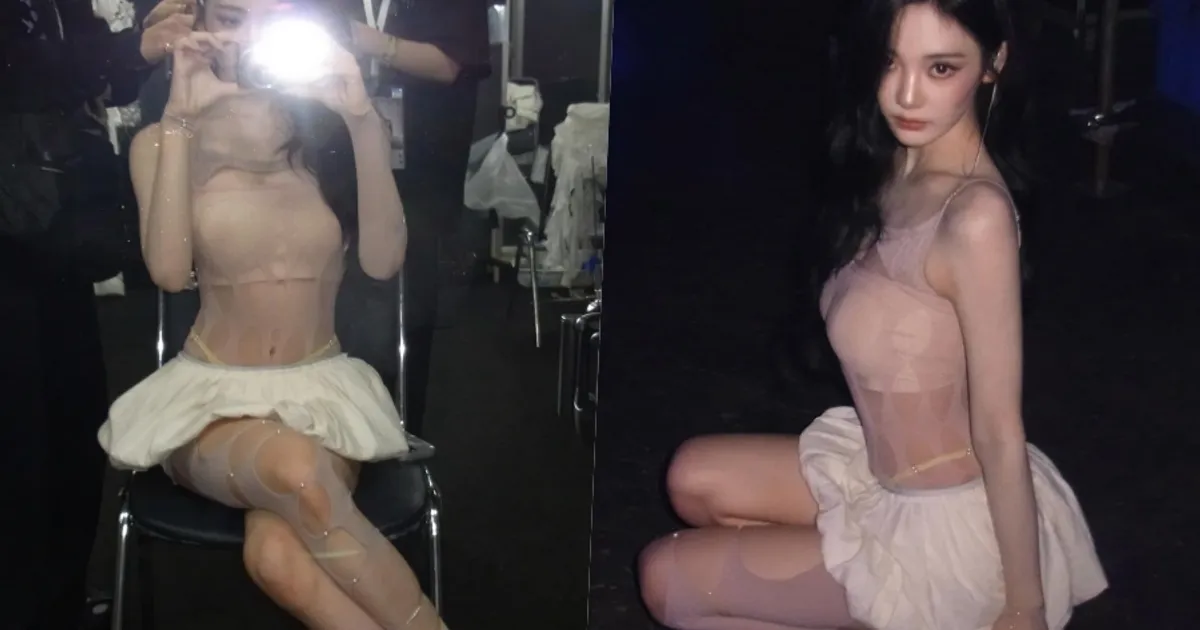 에스파 닝닝, 누드톤 브라톱에 깜짝…착시 불러 더 아찔해진 글래머 자태