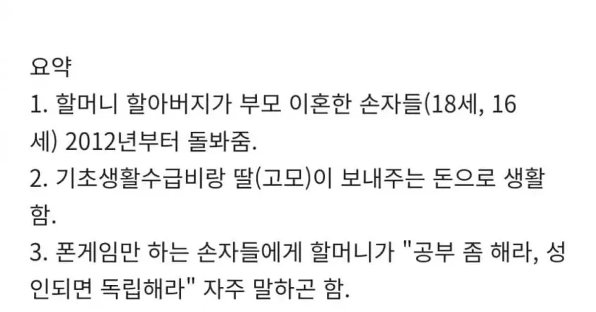 할머니 살해한 손자들