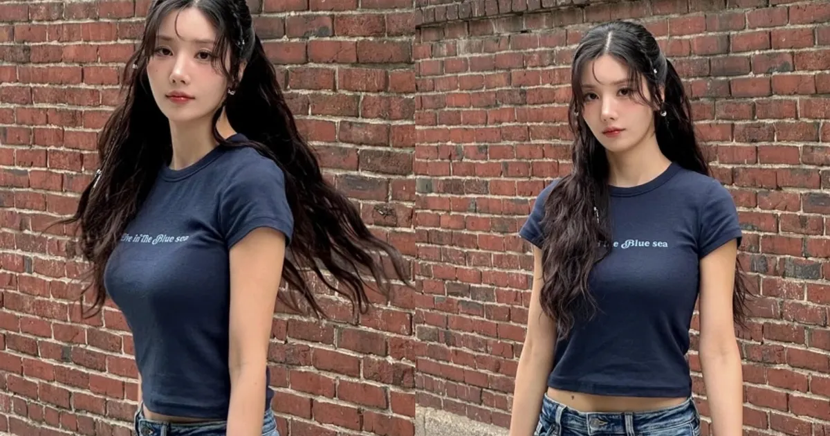 권은비, 여기에 점이 있었네…입체감 넘치는 일상룩에 섹시 한 스푼