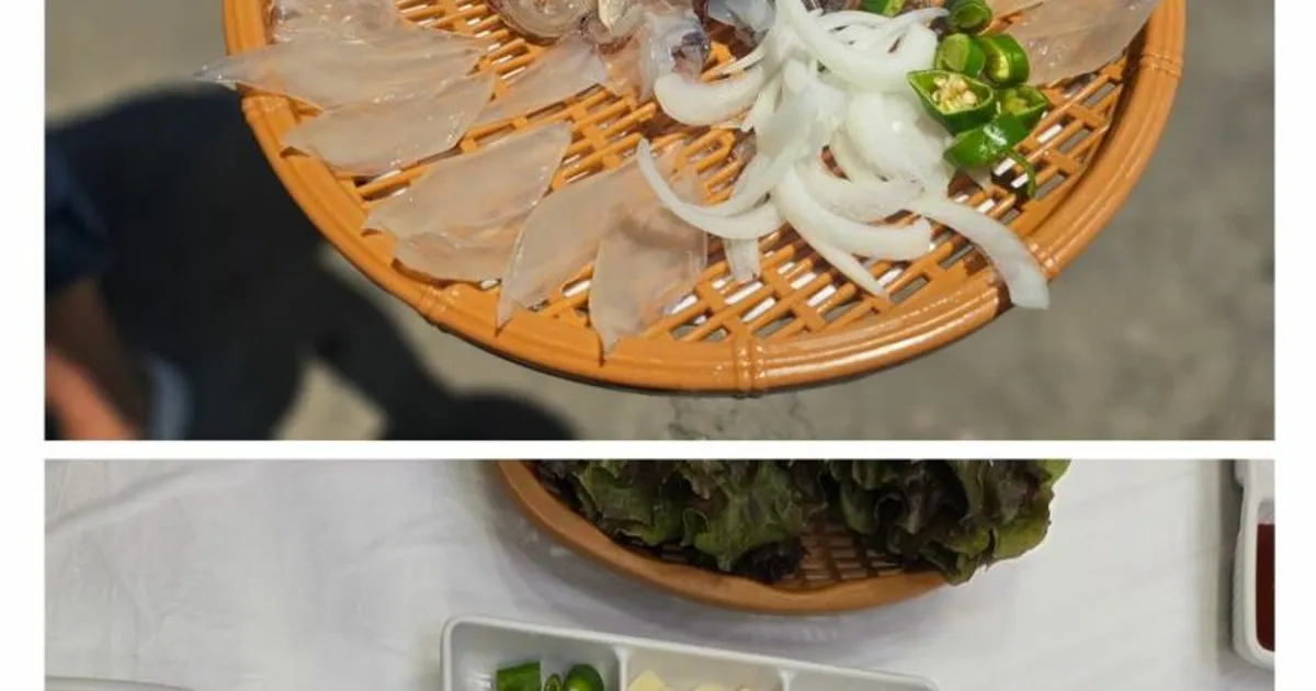 속초 한마리당 2만 8천원 오징어회 클라스 		,,