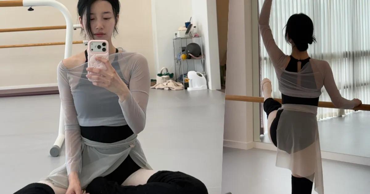 내 첫사랑이 여깄네…수지, 발레룩으로 완성한 첫사랑 영화 한 장면